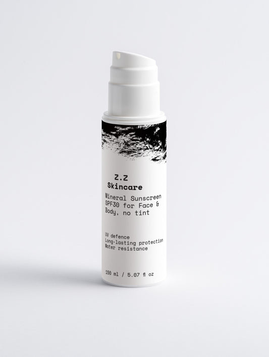 Mineral Sunscreen SPF30 for Face & Body, no tint